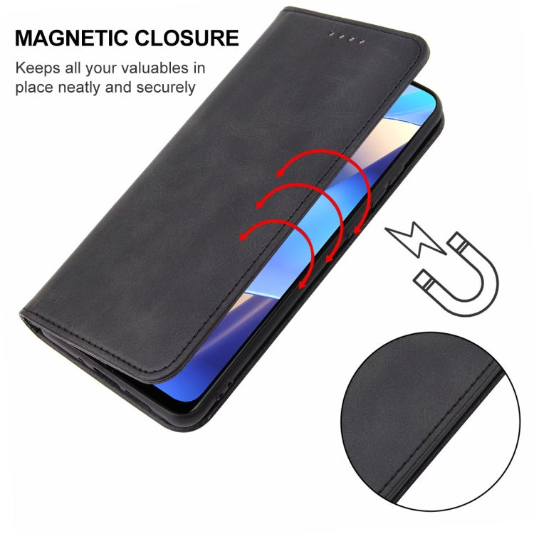 For OPPO A54s Magnetic Closure Leather Phone Case
