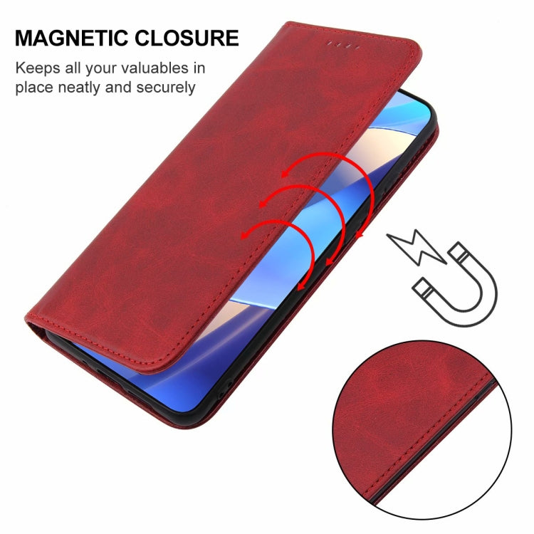 For OPPO A54s Magnetic Closure Leather Phone Case