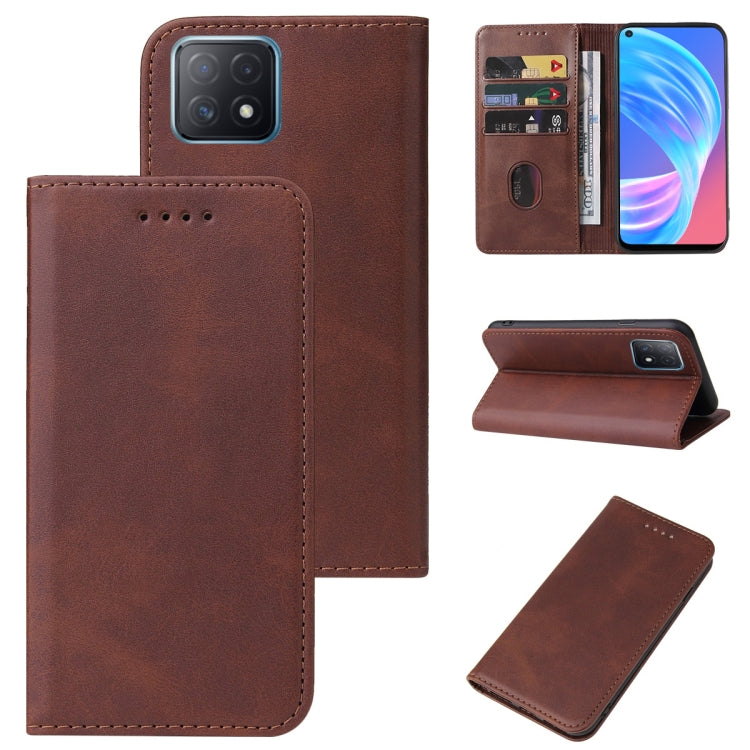 For OPPO A72 5G Magnetic Closure Leather Phone Case