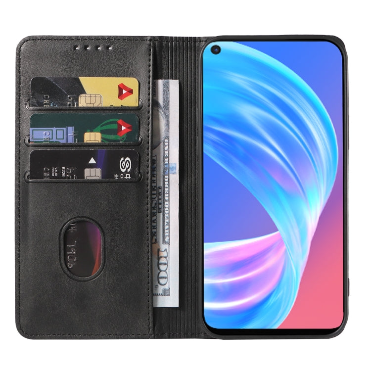 For OPPO A73 Magnetic Closure Leather Phone Case