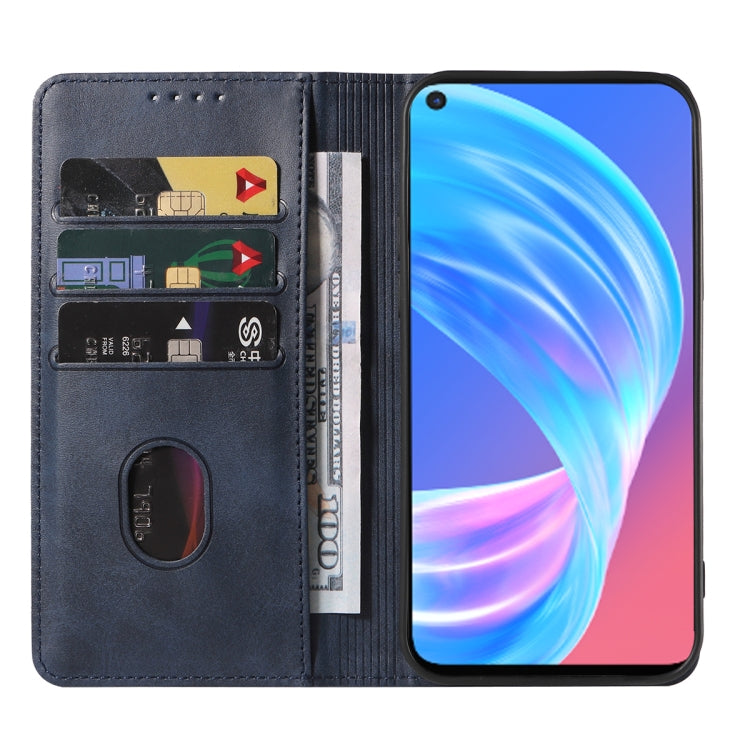 For OPPO A73 Magnetic Closure Leather Phone Case