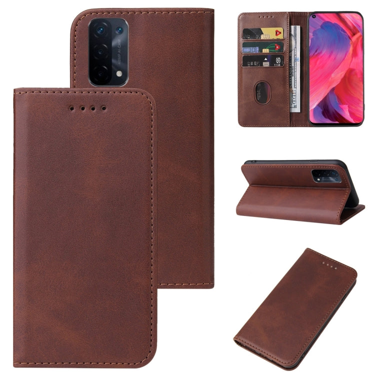 For OPPO A74 5G Magnetic Closure Leather Phone Case