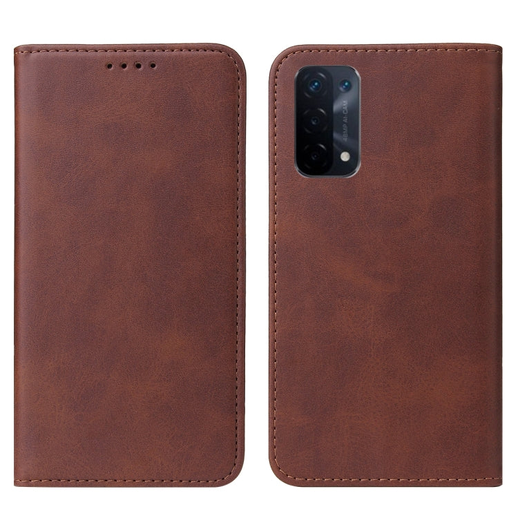For OPPO A74 5G Magnetic Closure Leather Phone Case