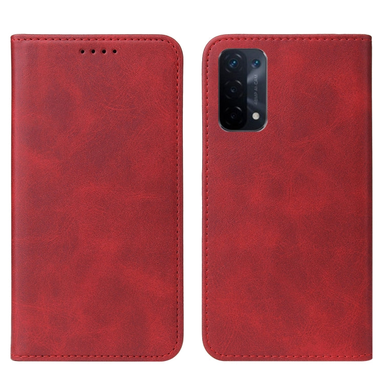 For OPPO A74 5G Magnetic Closure Leather Phone Case