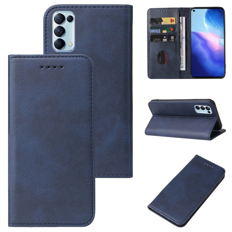 For OPPO Reno5 4G Magnetic Closure Leather Phone Case