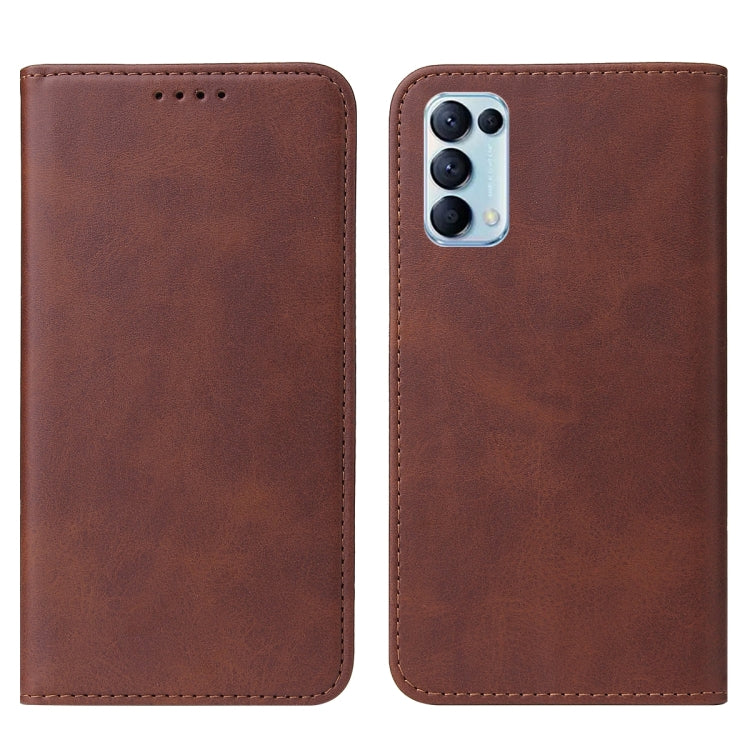 For OPPO Reno5 5G Magnetic Closure Leather Phone Case