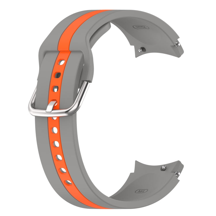 For Samsung Galaxy Watch5 / Watch5 Pro Two-color Stripe Silicone Watch Band
