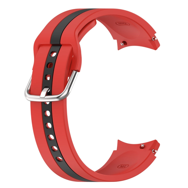 For Samsung Galaxy Watch5 / Watch5 Pro Two-color Stripe Silicone Watch Band