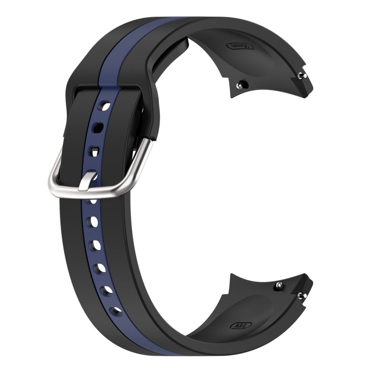 For Samsung Galaxy Watch5 / Watch5 Pro Two-color Stripe Silicone Watch Band