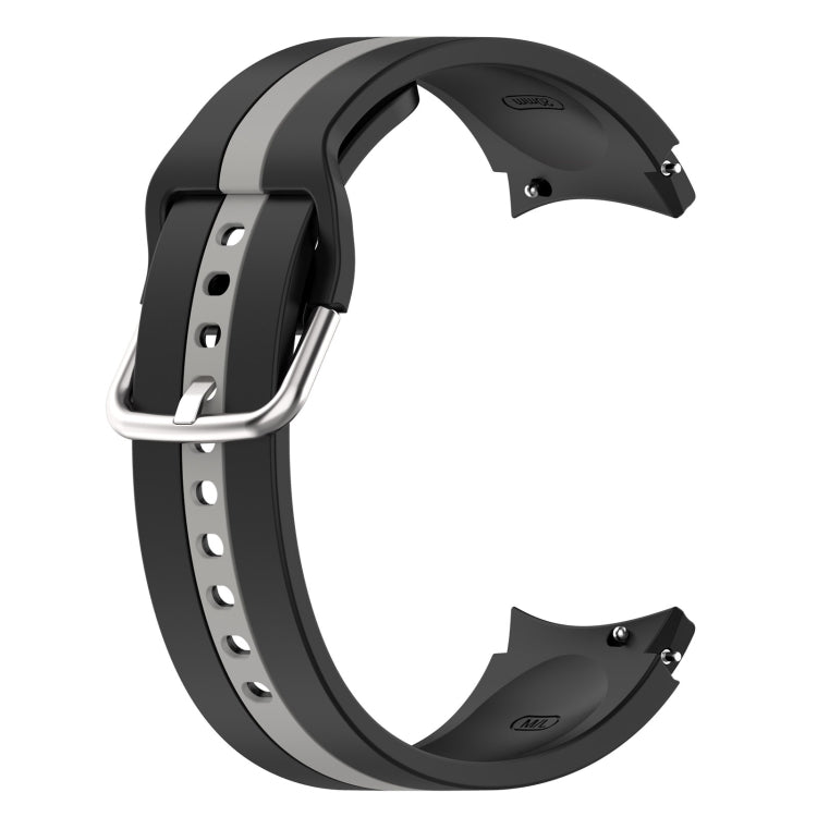 For Samsung Galaxy Watch5 / Watch5 Pro Two-color Stripe Silicone Watch Band