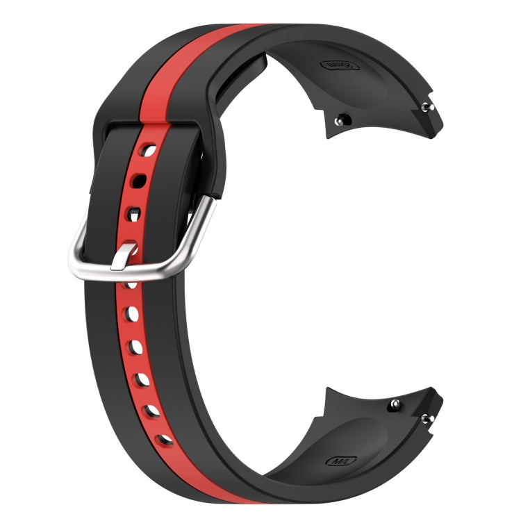 For Samsung Galaxy Watch5 / Watch5 Pro Two-color Stripe Silicone Watch Band