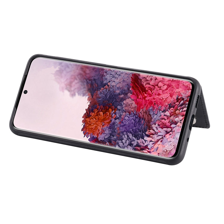 For Galaxy S20 Solid Color Double Buckle Zipper Shockproof Protective Case