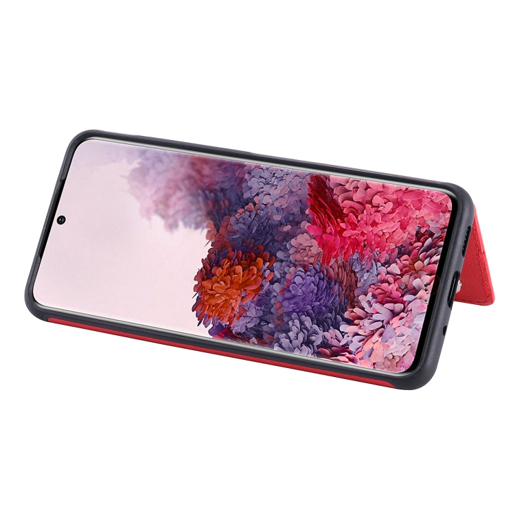 For Galaxy S20 Solid Color Double Buckle Zipper Shockproof Protective Case