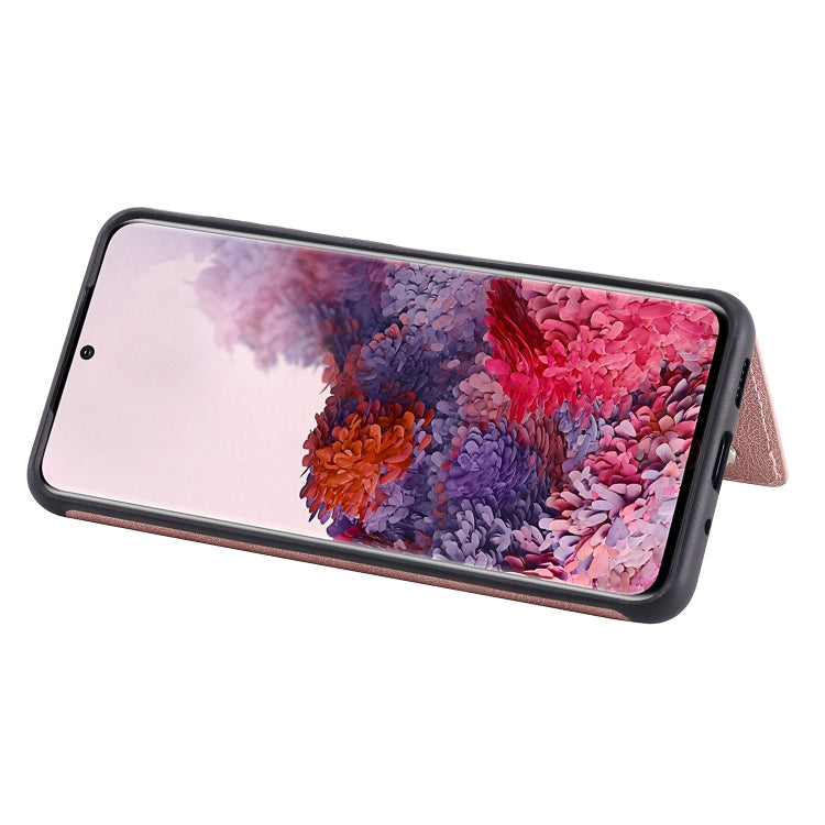 For Galaxy S20 Solid Color Double Buckle Zipper Shockproof Protective Case