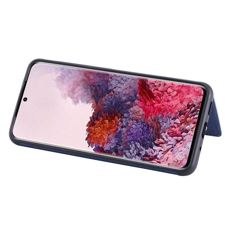 For Galaxy S20 Solid Color Double Buckle Zipper Shockproof Protective Case