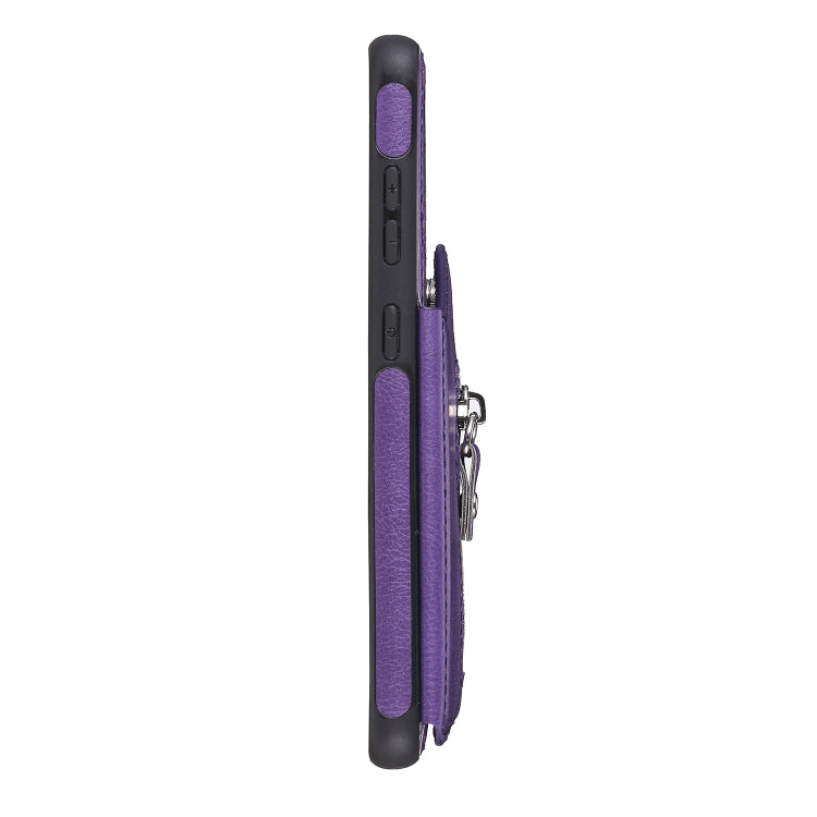 For Galaxy S20 Solid Color Double Buckle Zipper Shockproof Protective Case