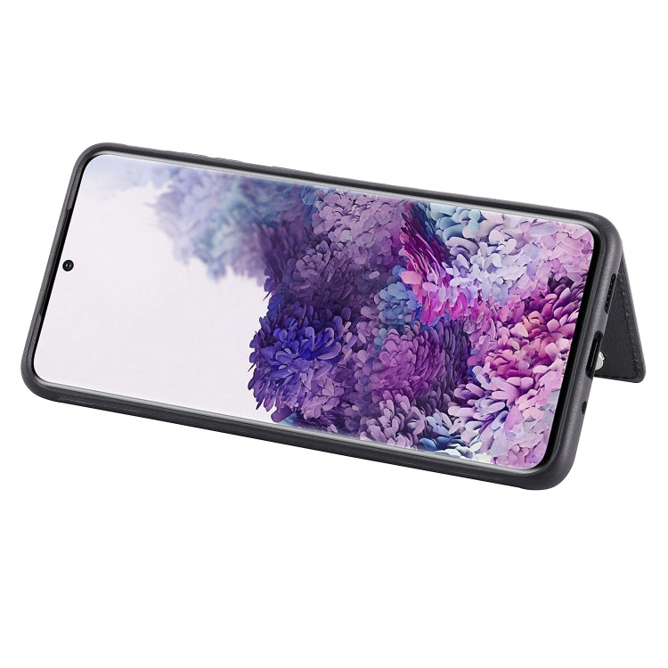 For Galaxy S20 Plus Solid Color Double Buckle Zipper Shockproof Protective Case