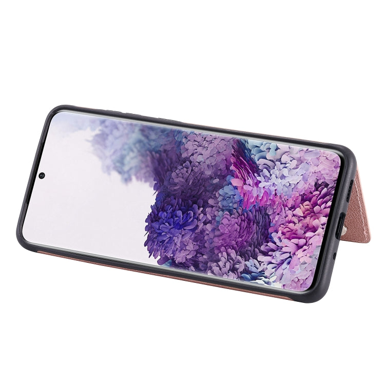 For Galaxy S20 Plus Solid Color Double Buckle Zipper Shockproof Protective Case