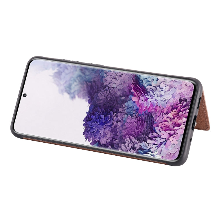 For Galaxy S20 Plus Solid Color Double Buckle Zipper Shockproof Protective Case