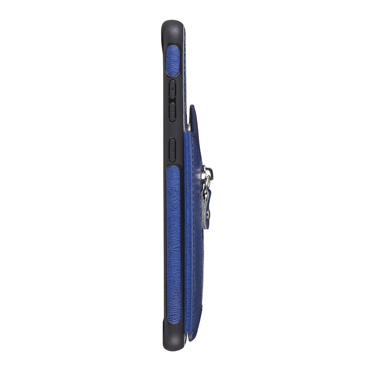 For Galaxy S20 Plus Solid Color Double Buckle Zipper Shockproof Protective Case
