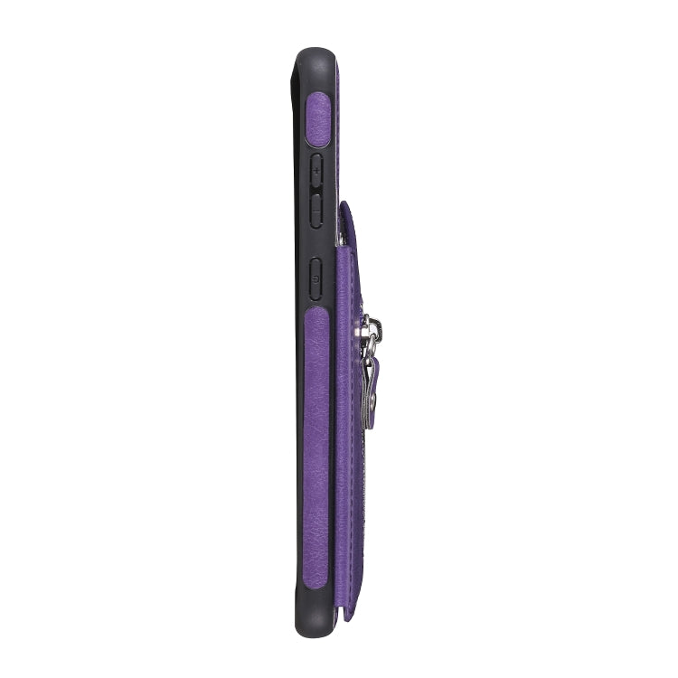 For Galaxy S20 Plus Solid Color Double Buckle Zipper Shockproof Protective Case