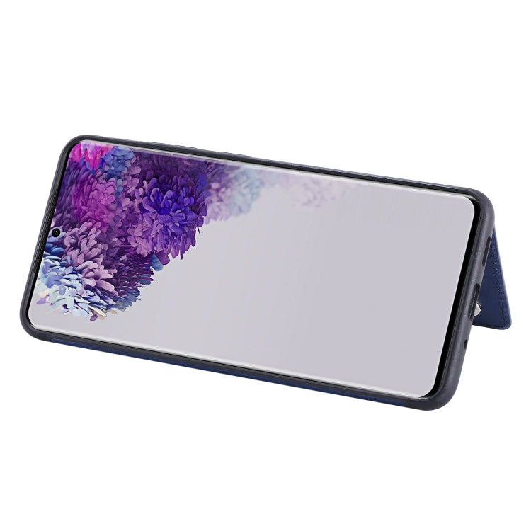 For Galaxy S20 Ultra Solid Color Double Buckle Zipper Shockproof Protective Case