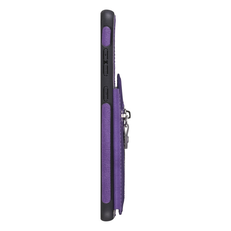 For Galaxy S20 Ultra Solid Color Double Buckle Zipper Shockproof Protective Case