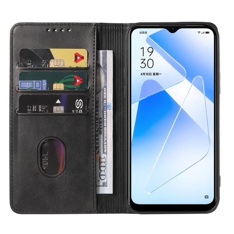 For OPPO A55s 5G / CPH2309 Magnetic Closure Leather Phone Case