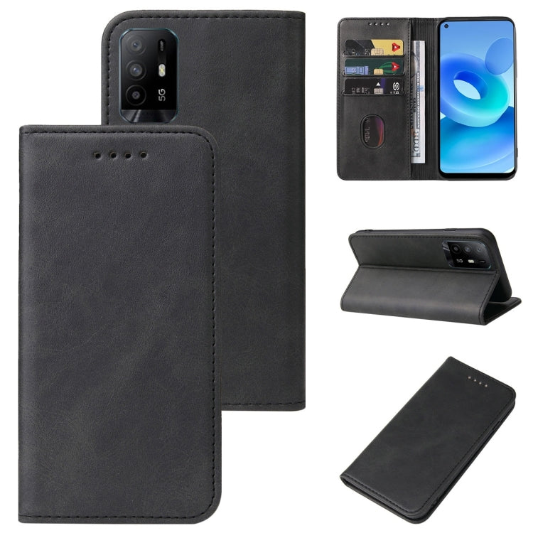 For OPPO A95 5G Magnetic Closure Leather Phone Case