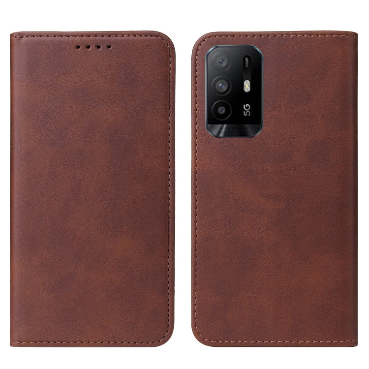 For OPPO A95 5G Magnetic Closure Leather Phone Case
