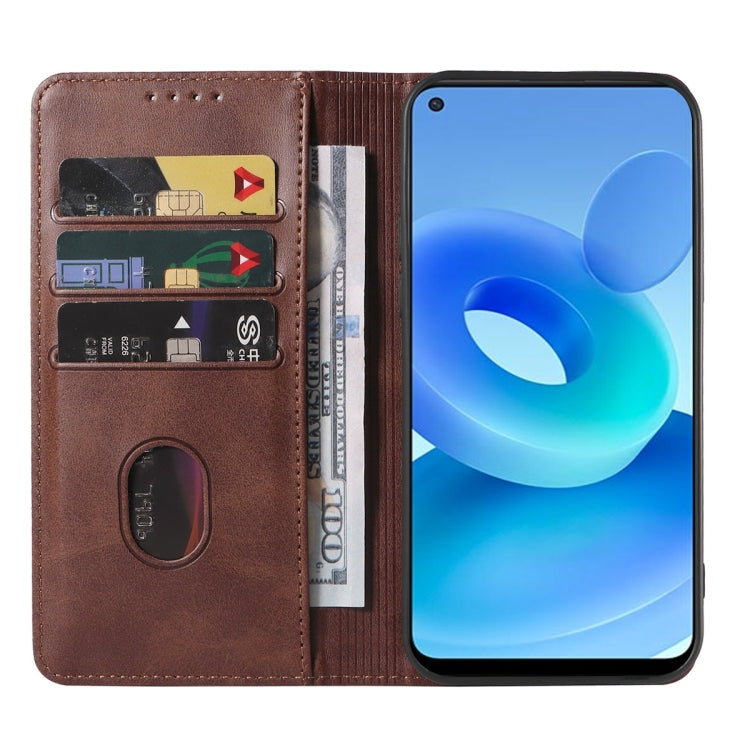 For OPPO A95 5G Magnetic Closure Leather Phone Case