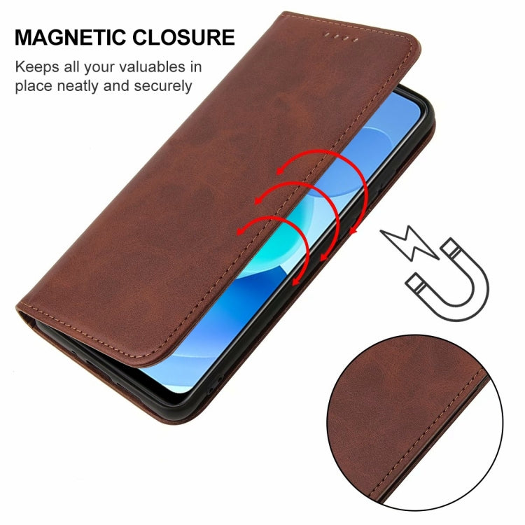 For OPPO A95 5G Magnetic Closure Leather Phone Case