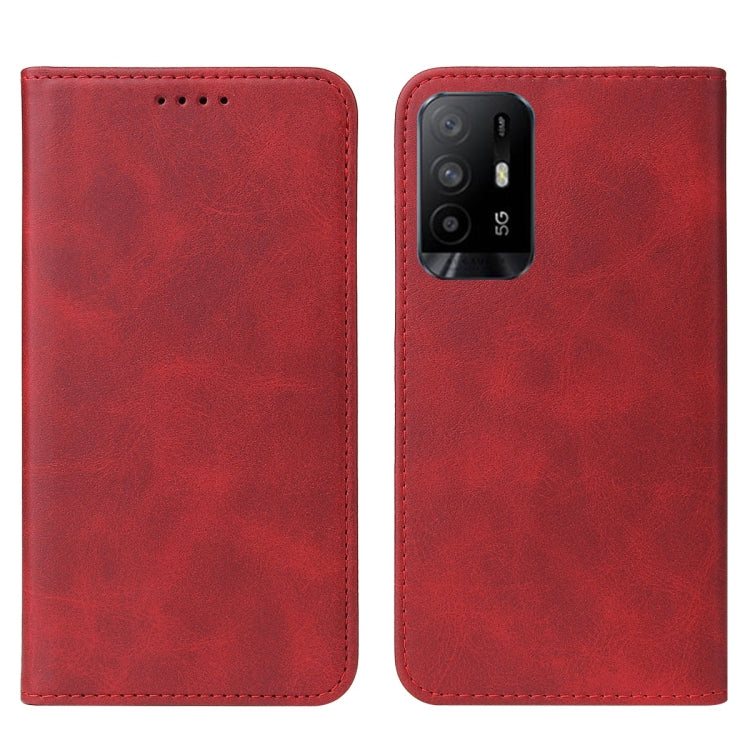 For OPPO A95 5G Magnetic Closure Leather Phone Case