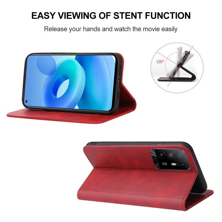 For OPPO A95 5G Magnetic Closure Leather Phone Case