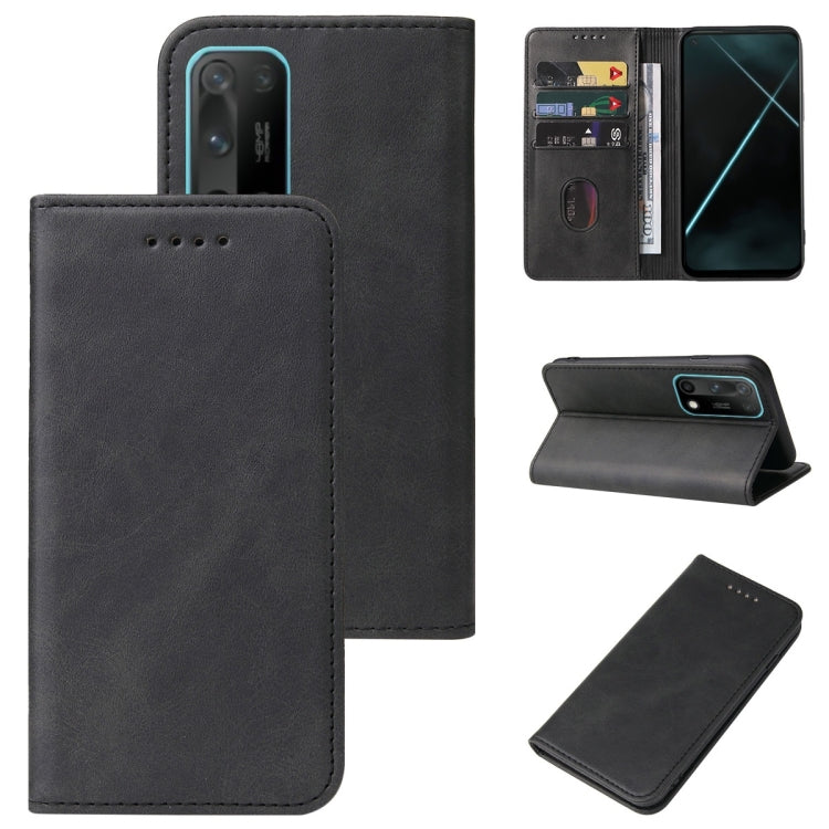 For OPPO K7x Magnetic Closure Leather Phone Case
