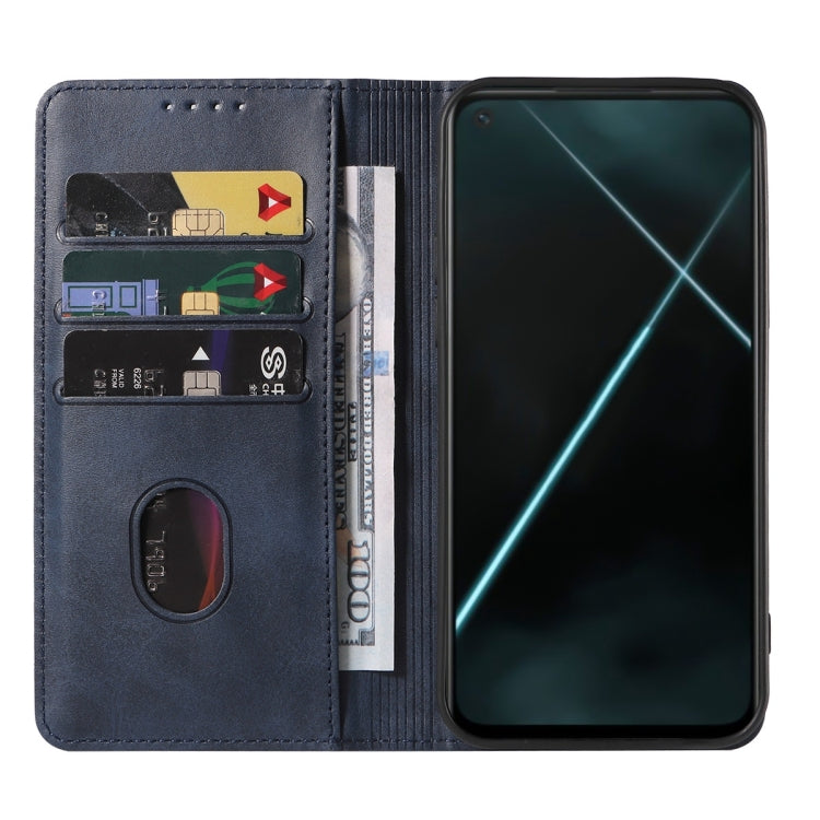 For OPPO K7x Magnetic Closure Leather Phone Case