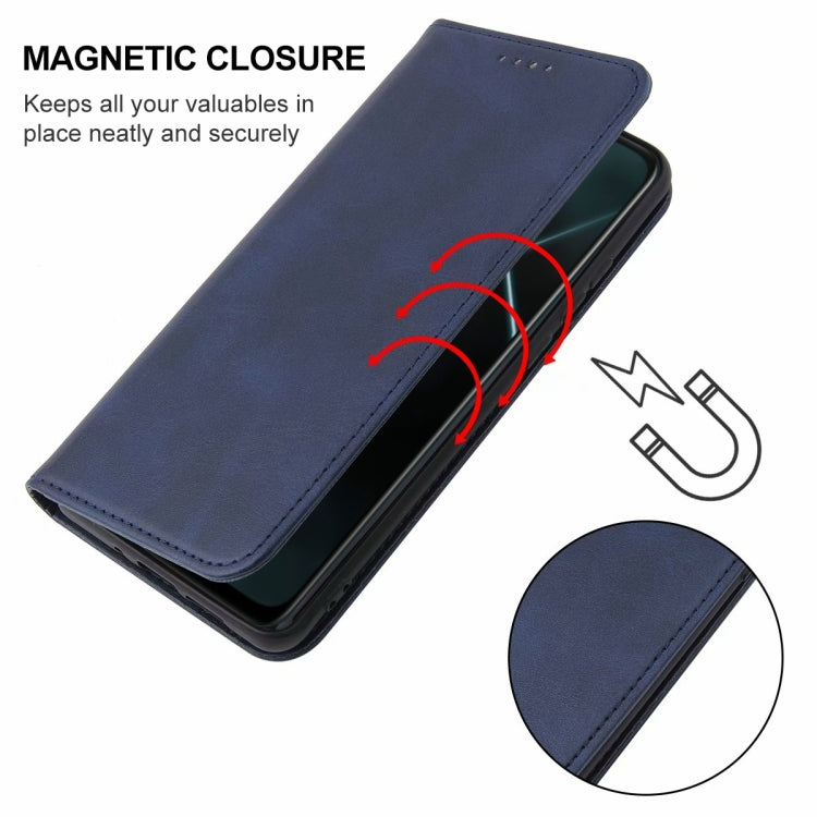 For OPPO K7x Magnetic Closure Leather Phone Case