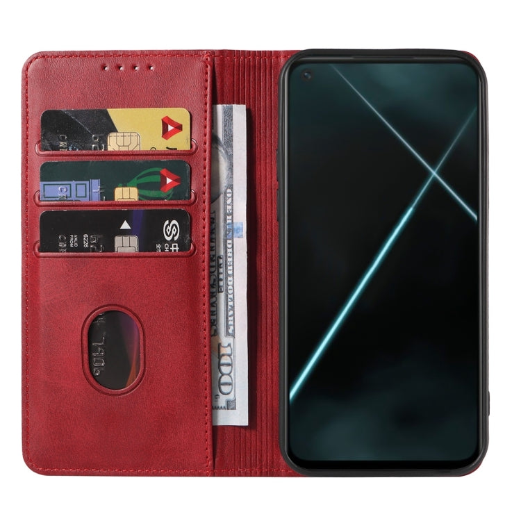 For OPPO K7x Magnetic Closure Leather Phone Case