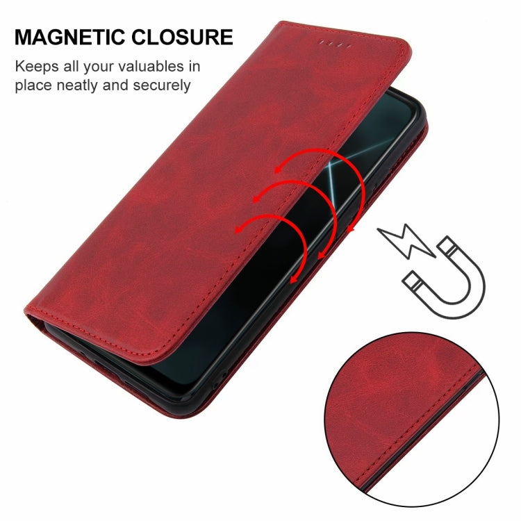 For OPPO K7x Magnetic Closure Leather Phone Case