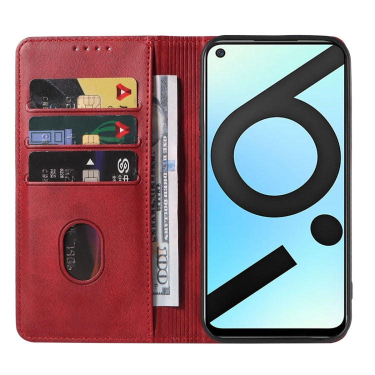For Realme 6i India Magnetic Closure Leather Phone Case