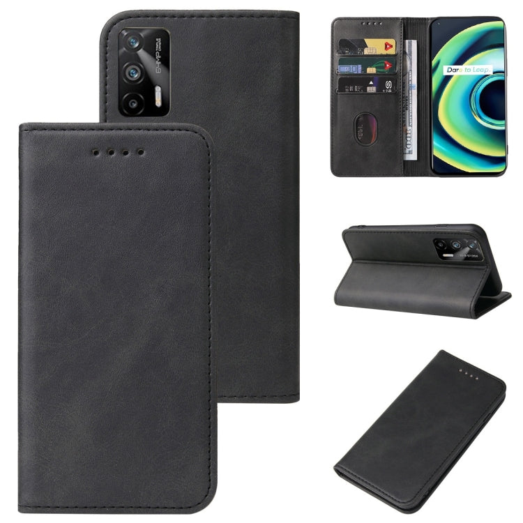 For Realme GT 5G / GT Neo2T / Q3 Pro 5G Magnetic Closure Leather Phone Case