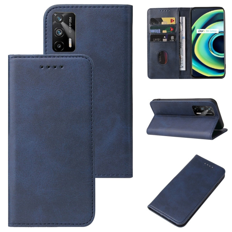 For Realme GT 5G / GT Neo2T / Q3 Pro 5G Magnetic Closure Leather Phone Case
