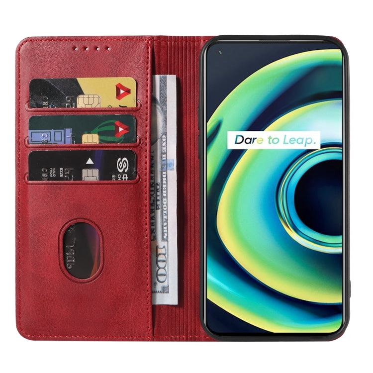 For Realme GT 5G / GT Neo2T / Q3 Pro 5G Magnetic Closure Leather Phone Case