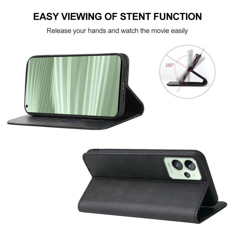 For Realme GT2 Pro Magnetic Closure Leather Phone Case