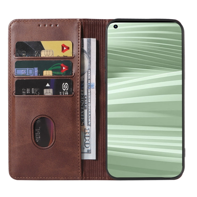 For Realme GT2 Pro Magnetic Closure Leather Phone Case