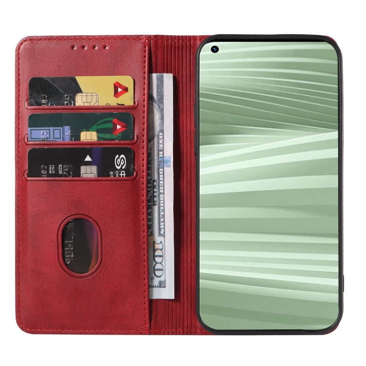 For Realme GT2 Pro Magnetic Closure Leather Phone Case