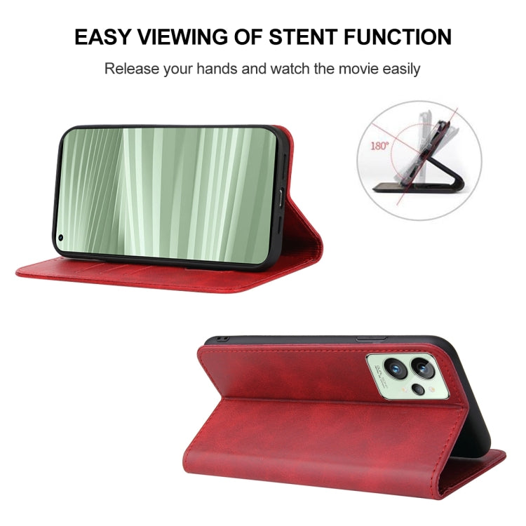 For Realme GT2 Pro Magnetic Closure Leather Phone Case