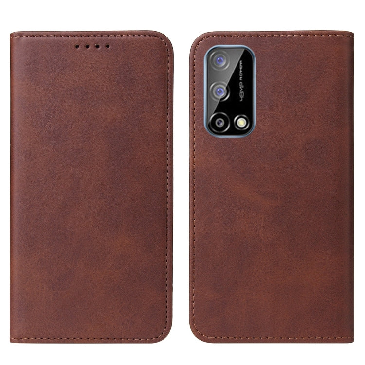 For Realme Q2 Magnetic Closure Leather Phone Case