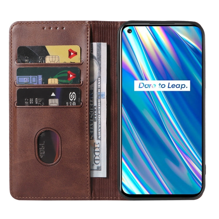 For Realme Q3i 5G Magnetic Closure Leather Phone Case