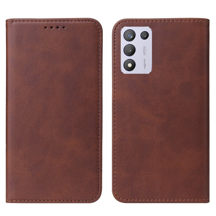 For Realme Q3t Magnetic Closure Leather Phone Case